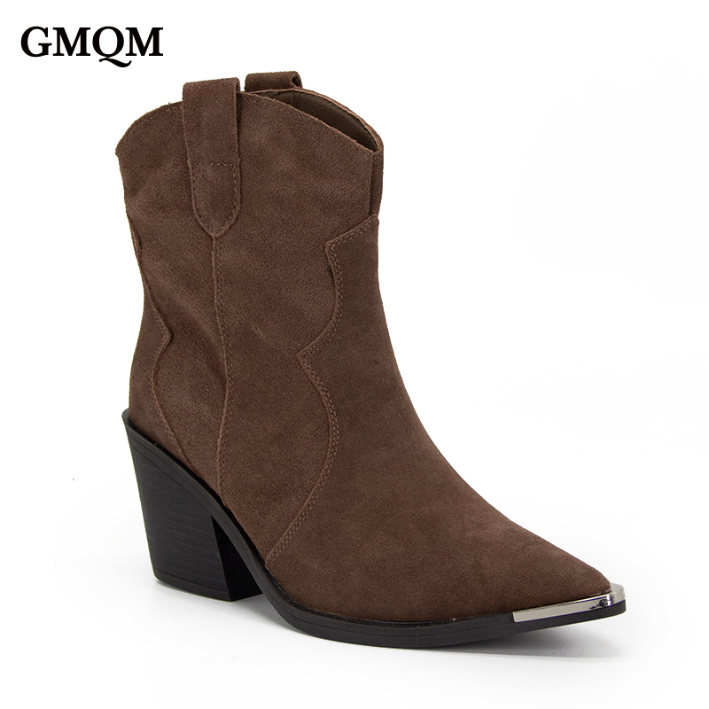 Western Cowgirl Boot - GMQM 2025 Women's Comfort Ankle Booties