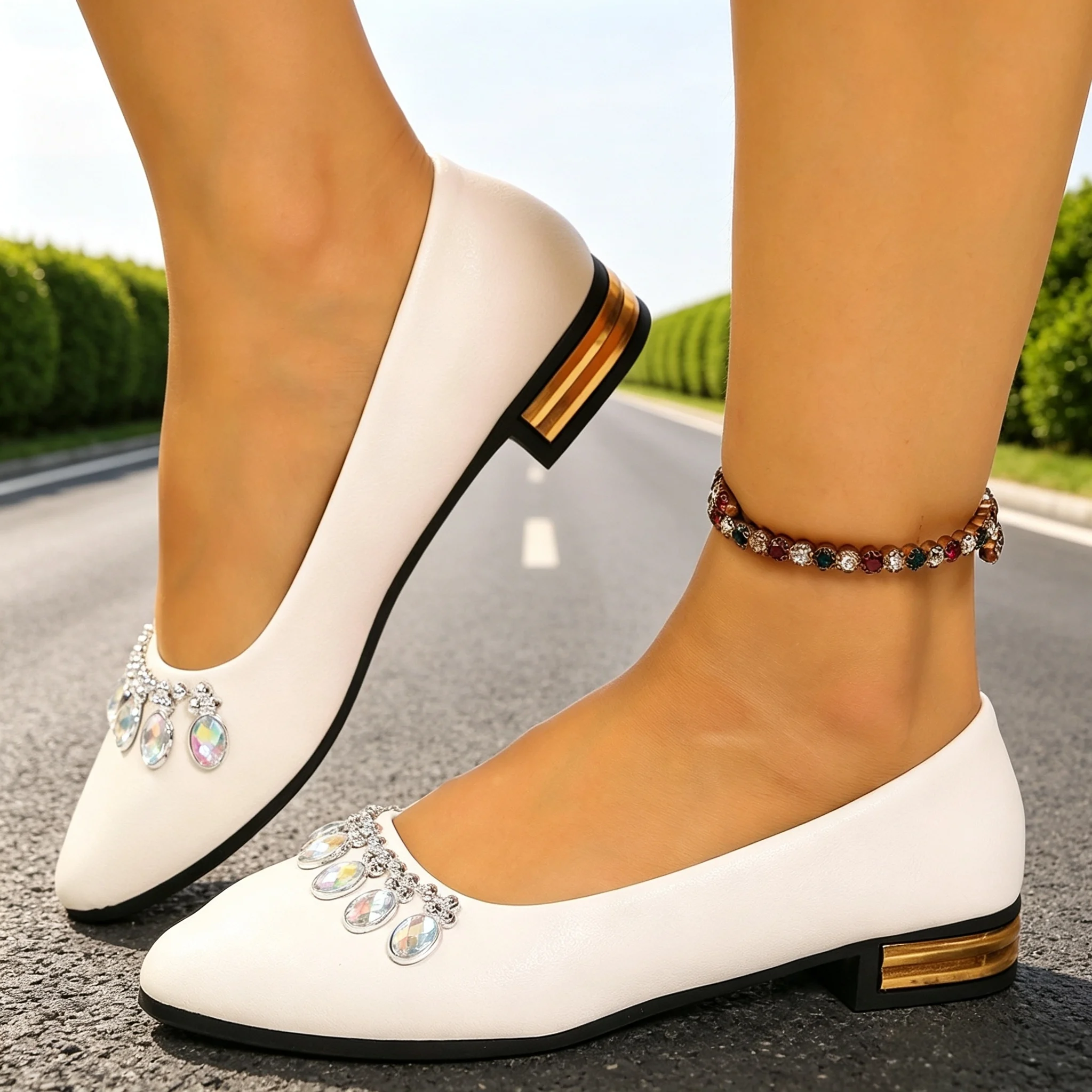 Women'S Shoes In Fashion - Women Flats Pointed Toe Ballet Shoes