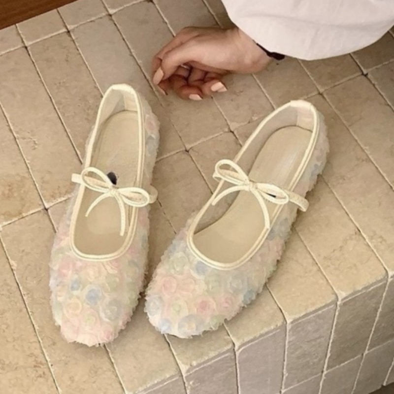 Women'S Shoes In Fashion - Gentle New Chinese Rose Mesh Mary