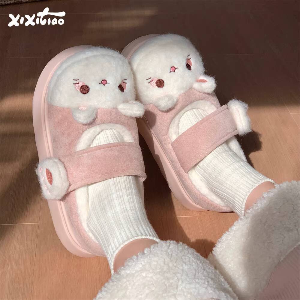 Winter Home Slippers Soft Cute - Women Shoes On Sale 评论和价格