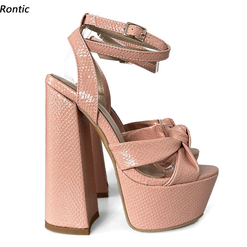 Rontic Hot Handmade Women Plat - Women Shoes Model 评论和价格