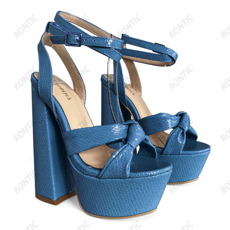 Rontic Hot Handmade Women Plat - Women Shoes Model 评论和价格