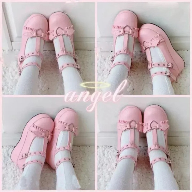 New Sweet Heart Buckle Wedges  - Women'S Shoes In Fashion 评论和价格