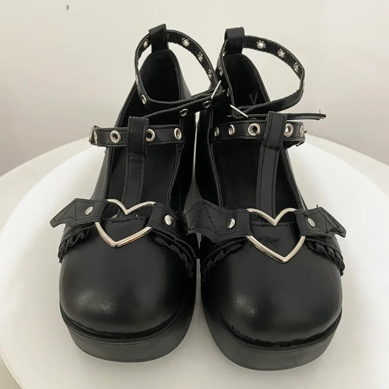 New Sweet Heart Buckle Wedges  - Women'S Shoes In Fashion 评论和价格