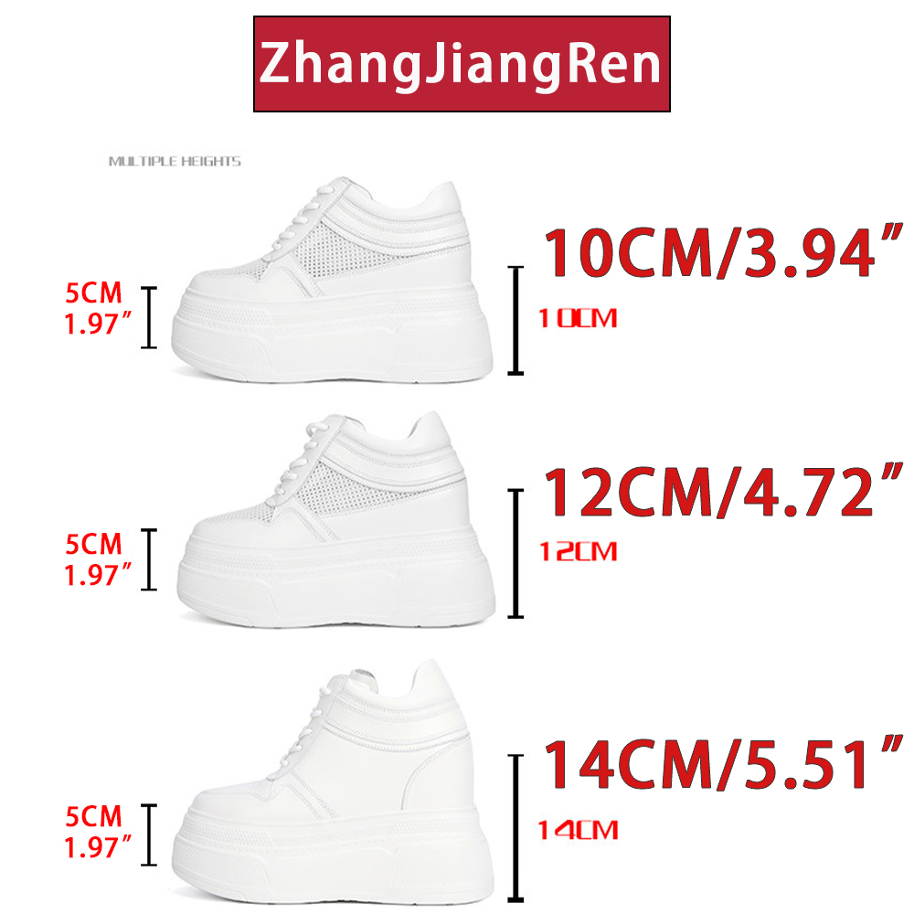 ZJR 10-14cm Chunky Sneakers Wo - Mesh Sneaker Women 评论和价格