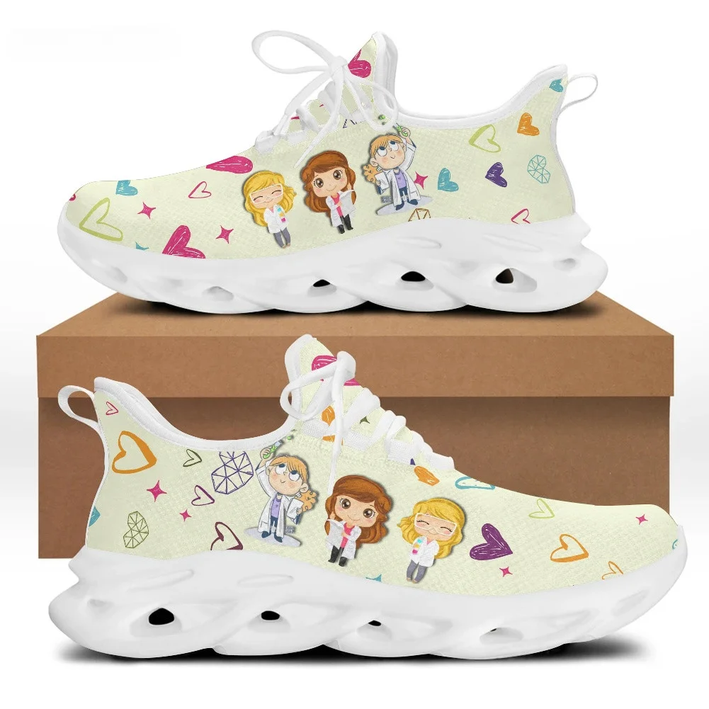 Cute Cartoon Doctor Nurse Shoe - Mesh Sneaker Women 评论和价格