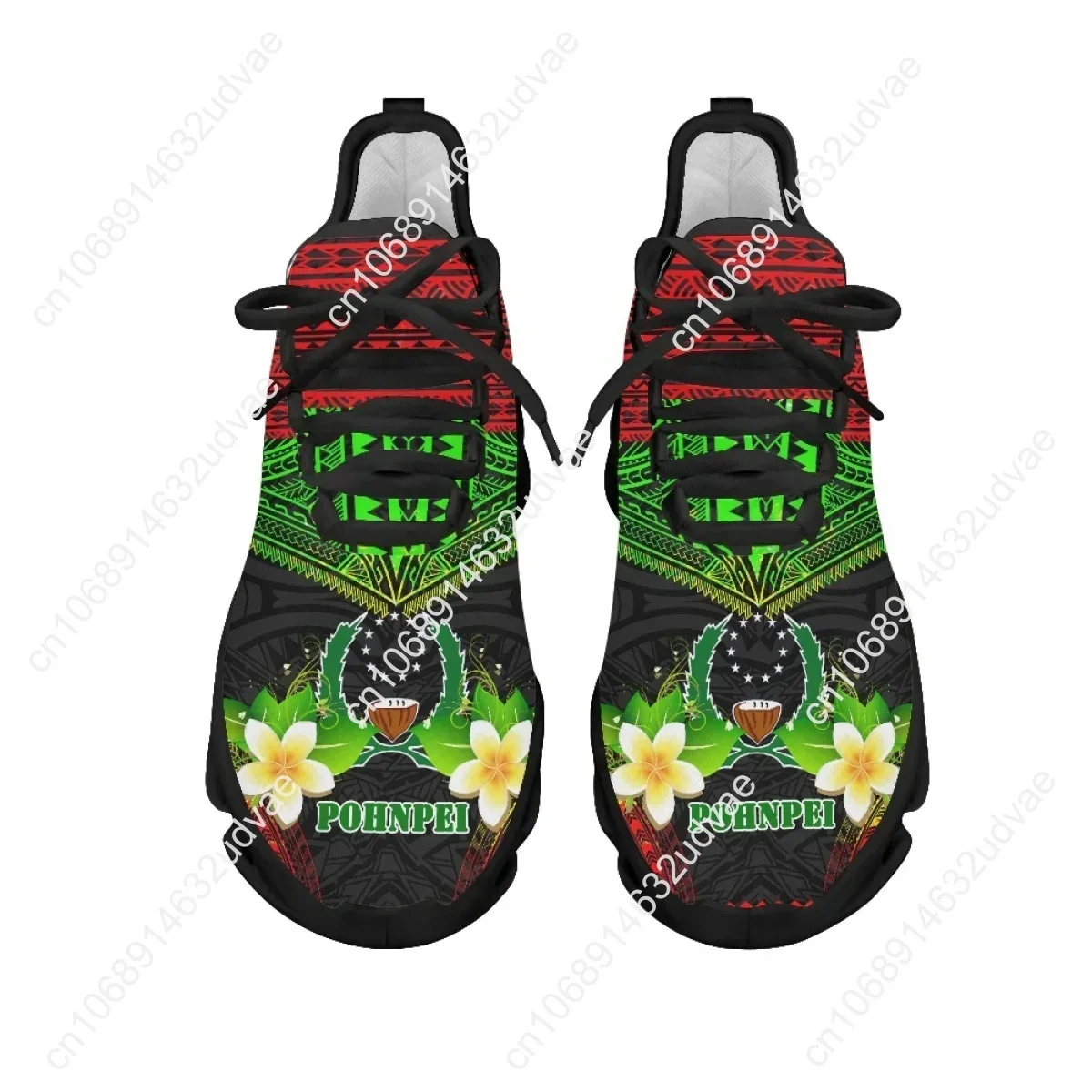 Polynesian Pohnpei Plumeria De - Mesh Sneaker Women 评论和价格