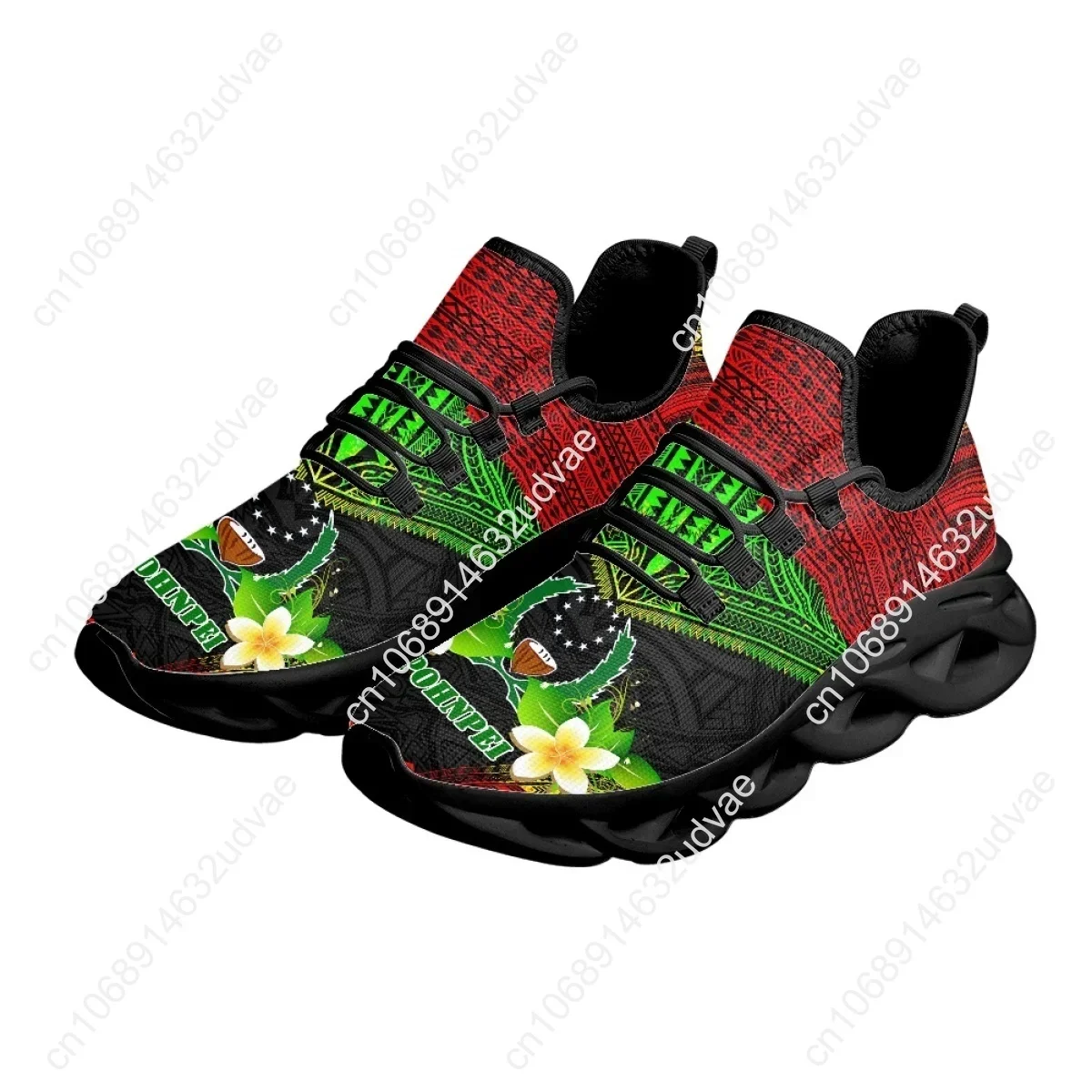 Polynesian Pohnpei Plumeria De - Mesh Sneaker Women 评论和价格