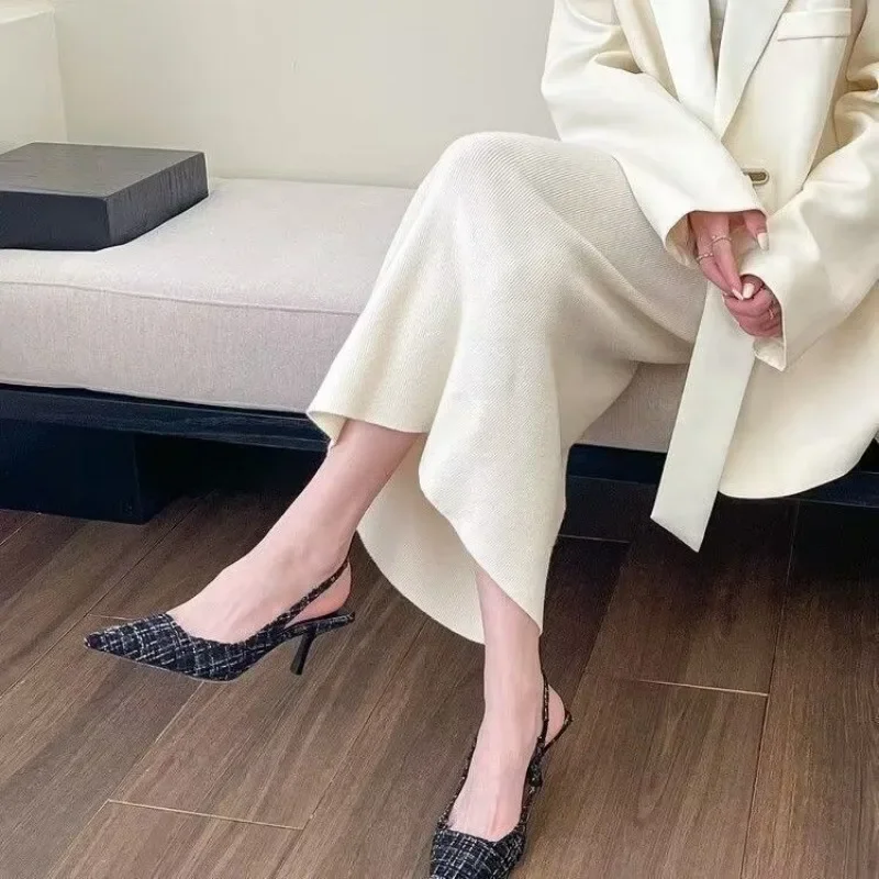 Fashion brand designed knitted - Pointed Toe Flat 评论和价格