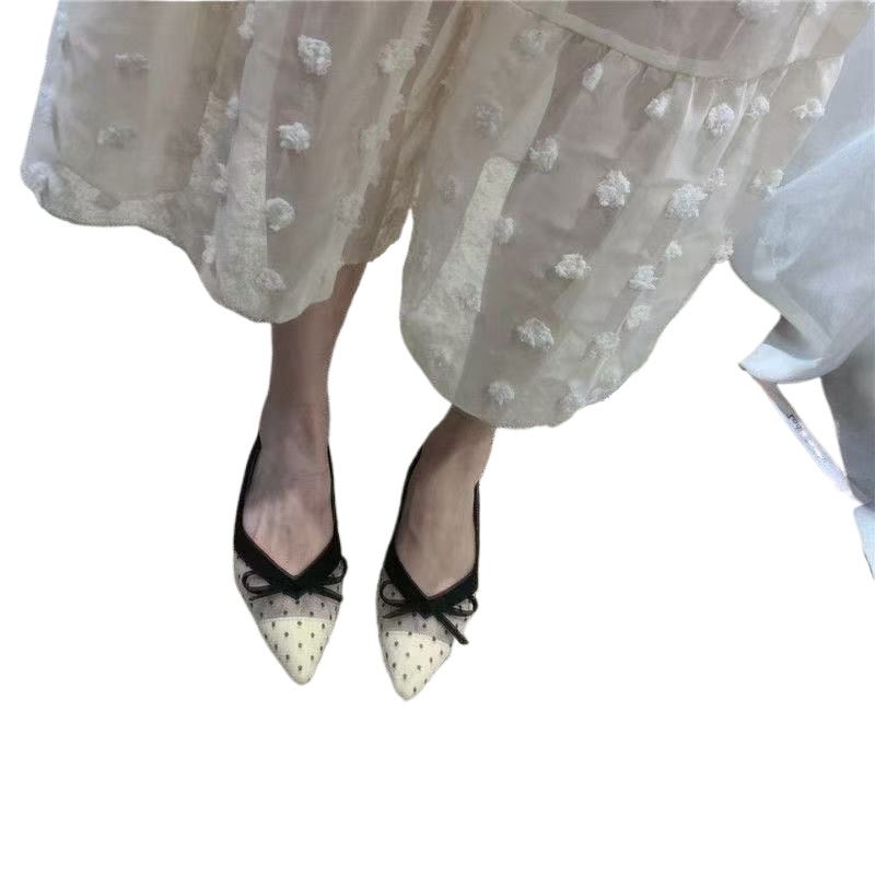 2026 Summer New Polka Dot Sing - Pointed Toe Flat 评论和价格