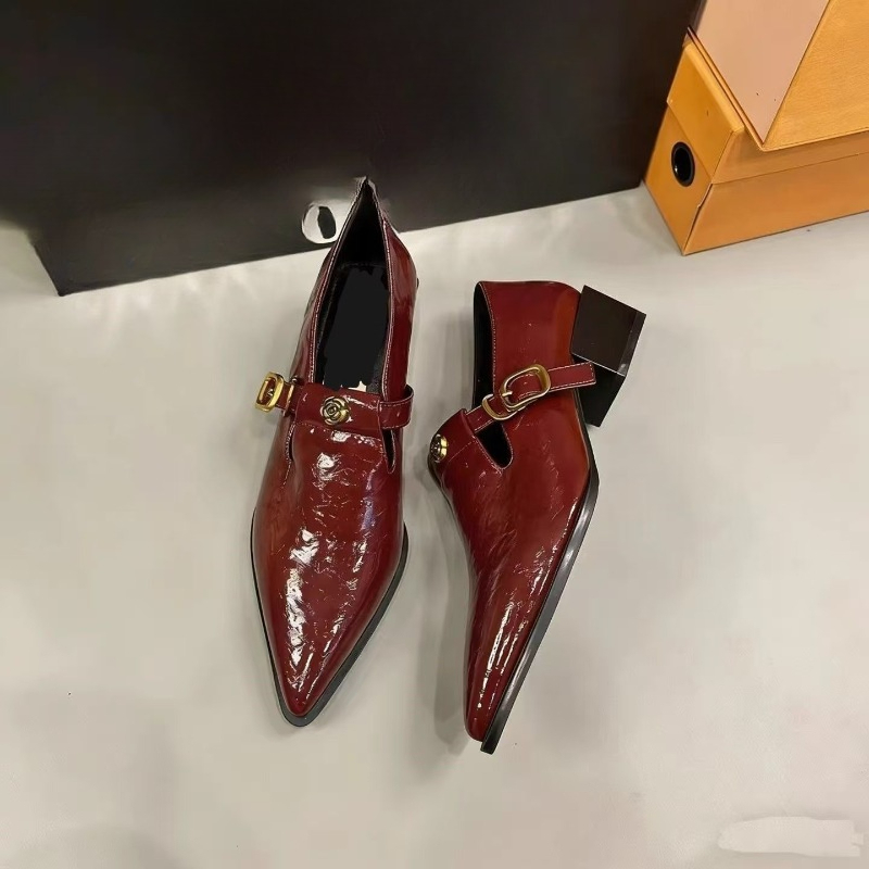 Flat-bottomed Thick-soled Poin - Pointed Toe Flat 评论和价格