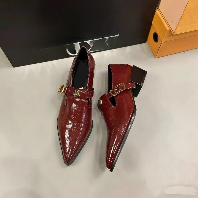 Flat-bottomed Thick-soled Poin - Pointed Toe Flat 评论和价格