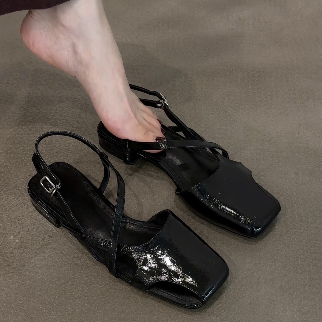 Fashion Patent Leather Sandals - Women'S Shoes Clogs 评论和价格