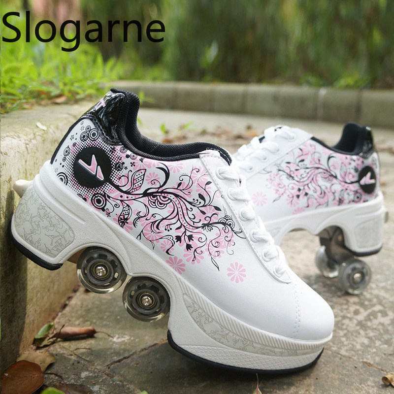 Women 4 Wheels Deformation Rol - Women'S Shoes Running Sports 评论和价格