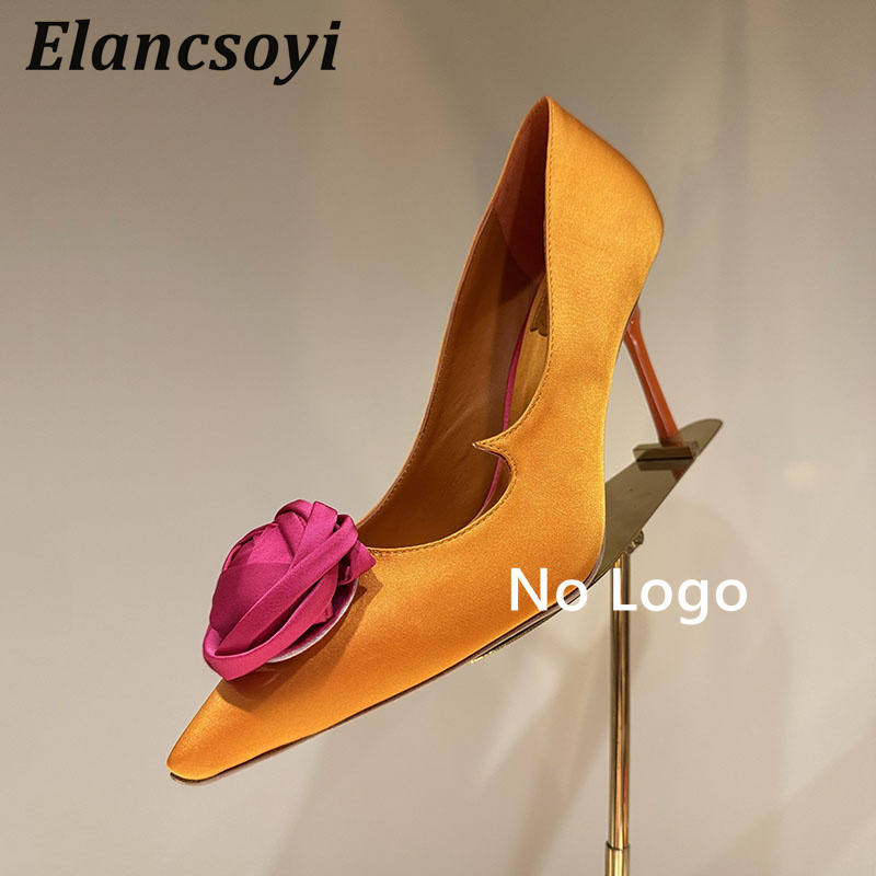 Rose Flower Decor High Heel Wo - Women Shoes Logo 评论和价格