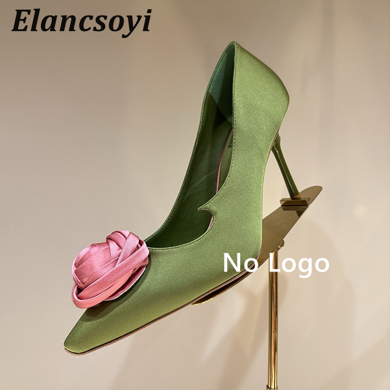 Rose Flower Decor High Heel Wo - Women Shoes Logo 评论和价格