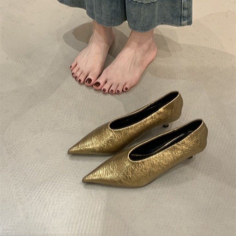 2025 Autumn New Commuter Wind  - Pointed Toe Flat 评论和价格