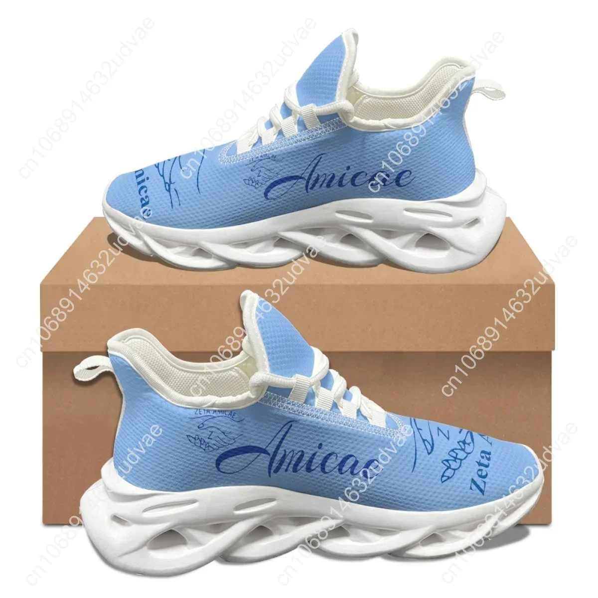 Zeta Amicae New Trend 3D Print - Mesh Sneaker Women 评论和价格
