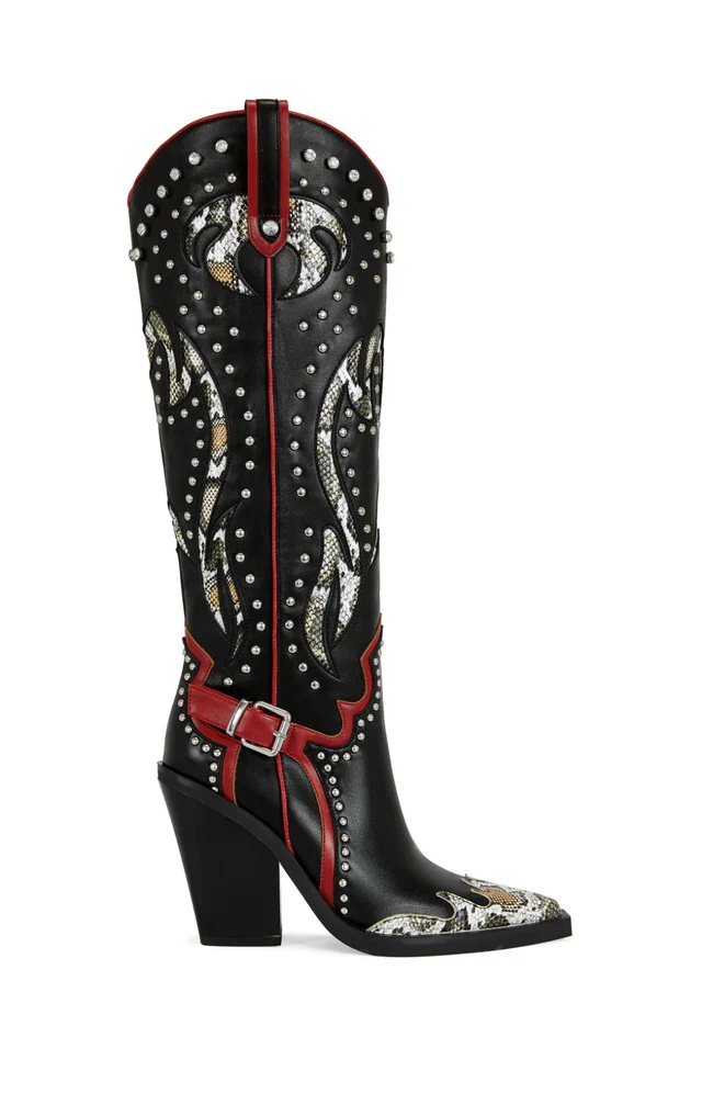2025 Plus Size 44 Women's Embr - Western Cowgirl Boot 评论和价格