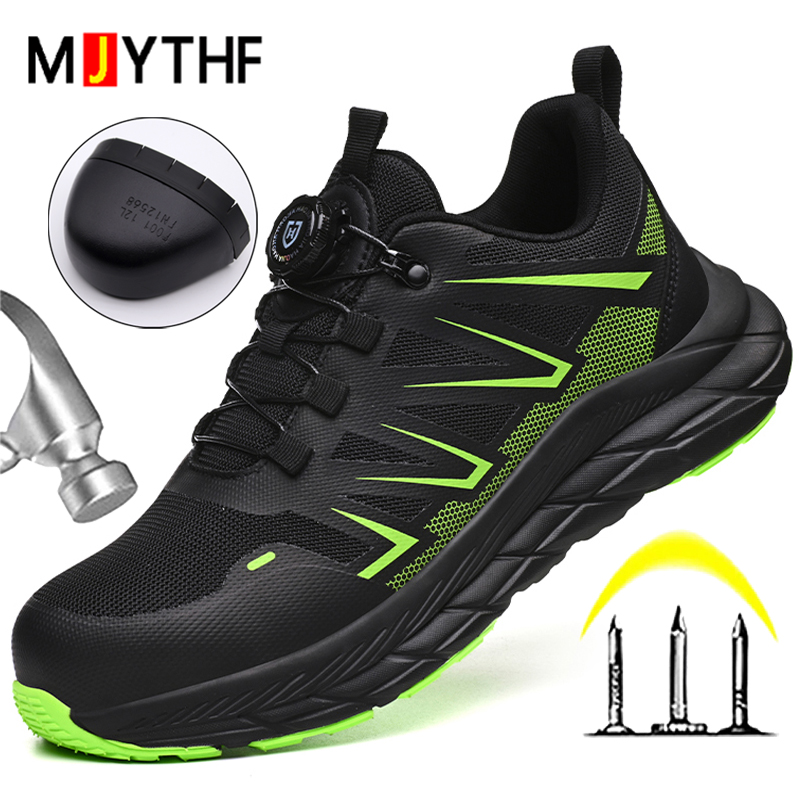 Rotate Button Women Safety Sho - Mesh Sneaker Women 评论和价格