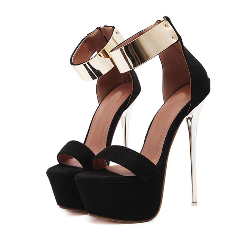Liyke Fashion Design Metal Ank - Women Shoes Ysl 评论和价格
