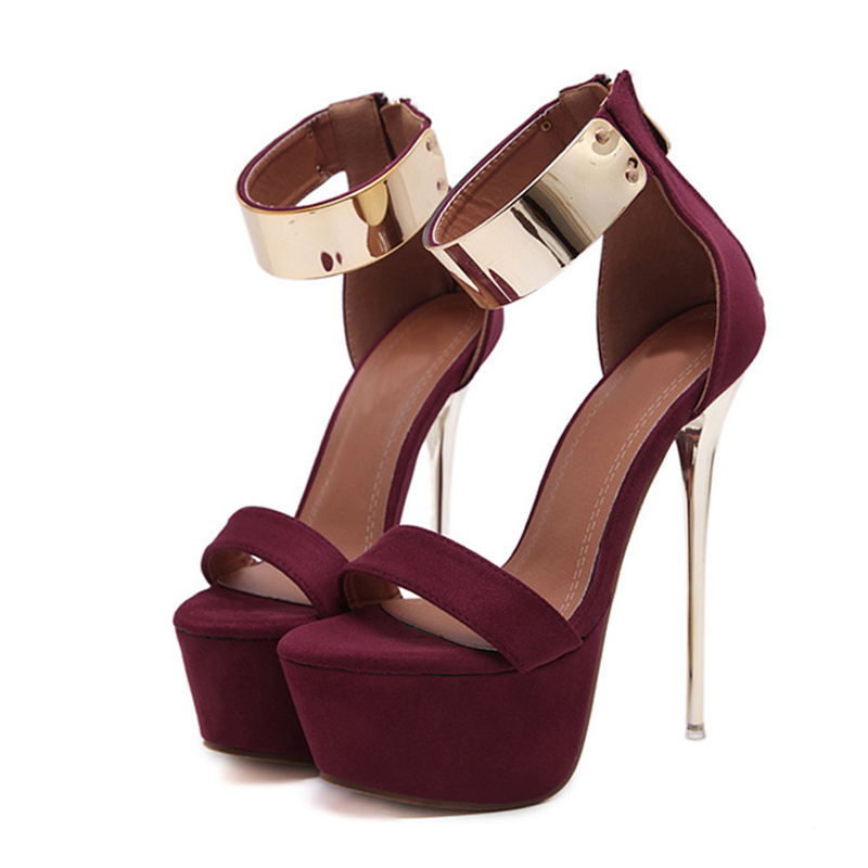 Liyke Fashion Design Metal Ank - Women Shoes Ysl 评论和价格