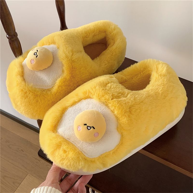 New Cute Fried Egg Shaped Plus - Women Shoes For Winter 评论和价格