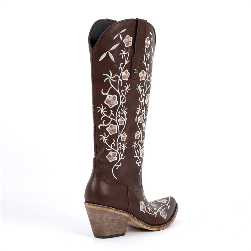 Onlymaker Pointed Toe Floral E - Western Cowgirl Boot 评论和价格