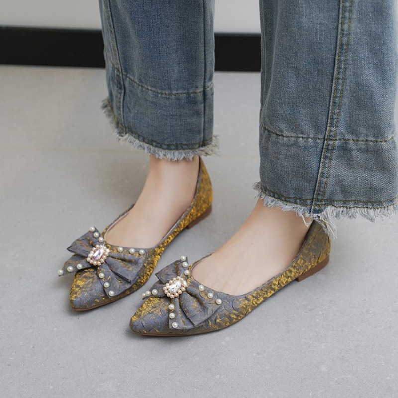 Flat Shining Shoes Womens 2026 - Pointed Toe Flat 评论和价格