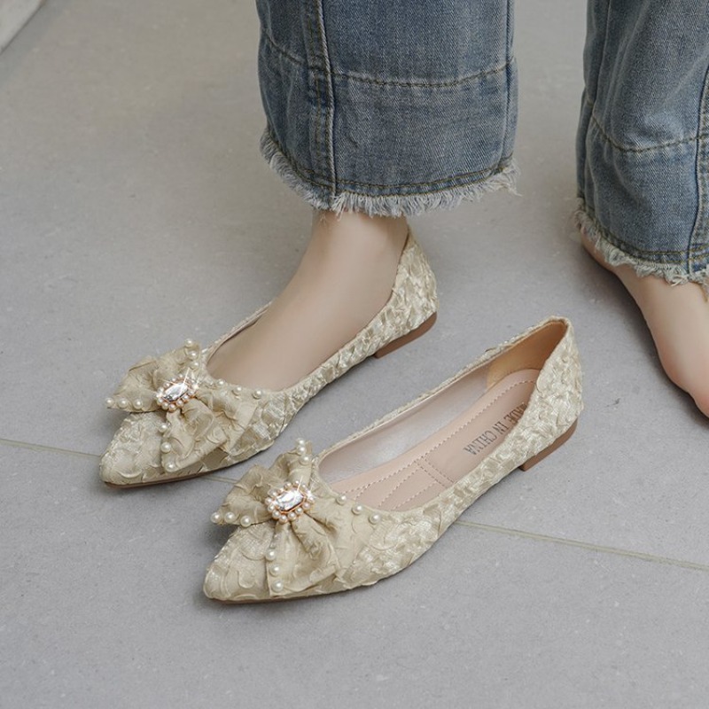 Flat Shining Shoes Womens 2026 - Pointed Toe Flat 评论和价格