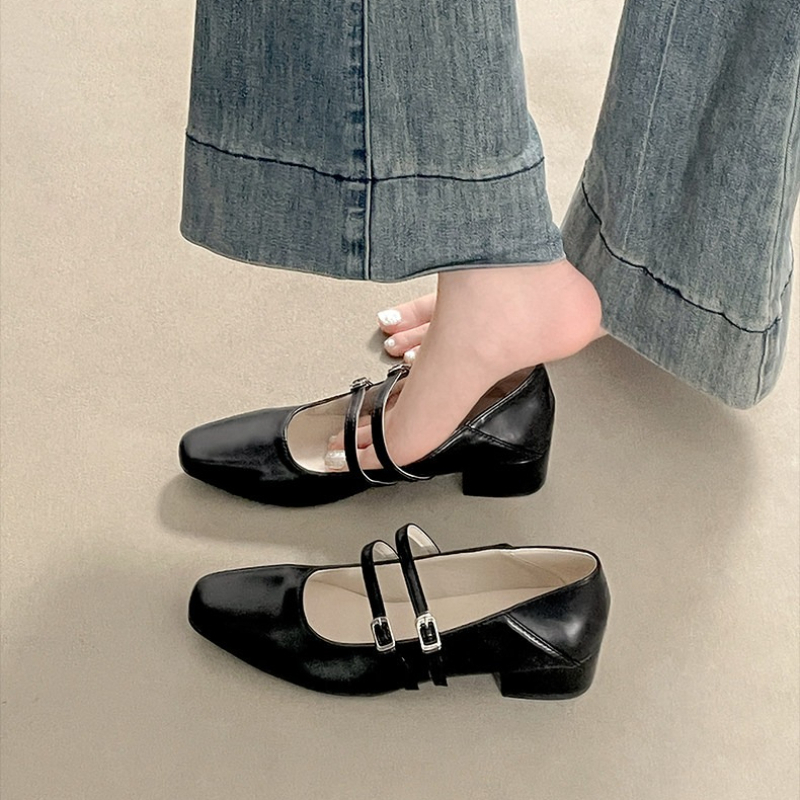 Square Toe Low Heel Women Silv - Women'S Shoes In Fashion 评论和价格