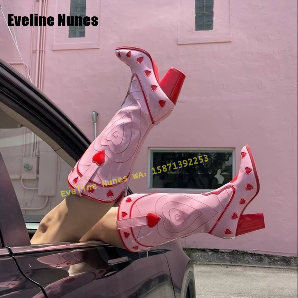 Pink Heart Space Cowgirl Boots - Western Cowgirl Boot 评论和价格