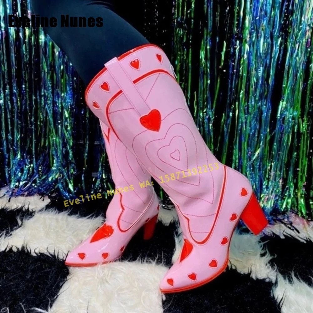 Pink Heart Space Cowgirl Boots - Western Cowgirl Boot 评论和价格