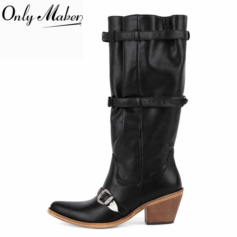 Onlymaker Pointed Toe Slouch F - Western Cowgirl Boot 评论和价格