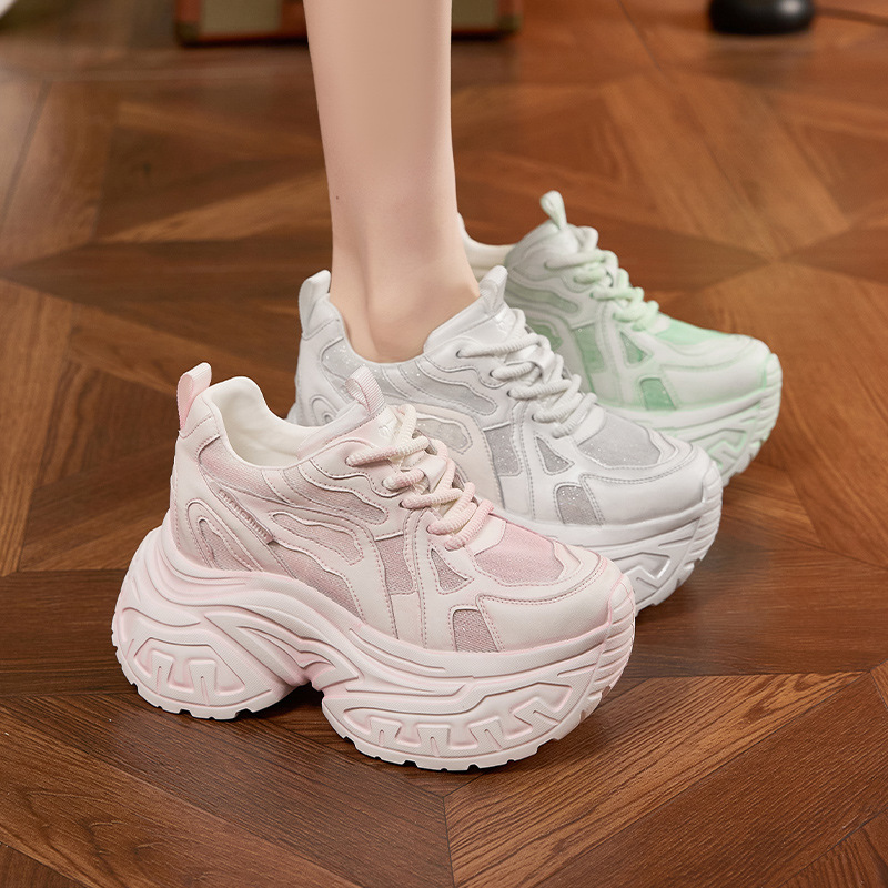 Women's Fashion Chunky Platfor - Mesh Sneaker Women 评论和价格