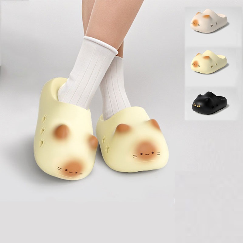 New creative black cat slipper - Women'S Shoes Clogs 评论和价格