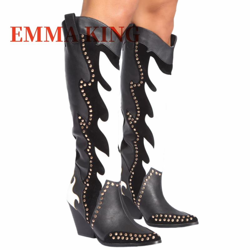 Studded Western Cowboy Boots W - Western Cowgirl Boot 评论和价格